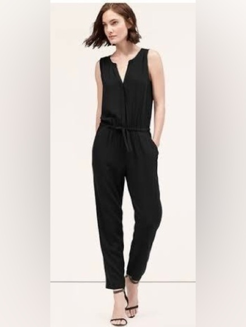 Loft FLUID SLEEVELESS JUMPSUIT - Picture 2 of 8